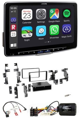 Alpine Lenkrad USB Bluetooth DAB Autoradio für Nissan Cube Frontier Juke Navara