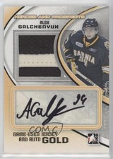 2011-12 ITG Heroes and Prospects Game-Used Jersey Gold Alex Galchenyuk Auto 5ui