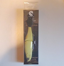 Cutwater Acid Glide 7.8in 1.4oz Slow Sink Glide Bait Yellow Freshwater Bone