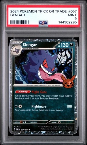 2024 POKEMON TRICK OR TRADE #057 GENGAR PSA 9