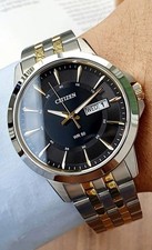 CITIZEN BF2018-52H Black Gold Quartz Watch Date Day Display 40mm