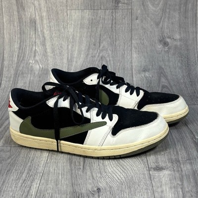 Nike Air Jordan 1 Low x Travis Scott Olive DZ4137-106 Damen Größe UK 8,5 Herren UK 6