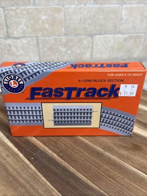 Lionel 6-12060 FasTrack Block Section New