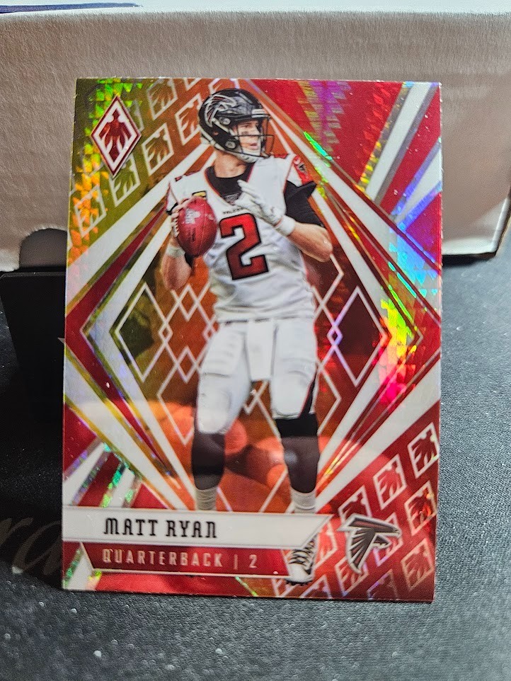 2020 Panini Phoenix Fire Burst Refractor Matt Ryan Atlanta Falcons #32