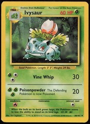 Ivysaur 30/102 Base Set Unlimited Uncommon Pokémon TCG
