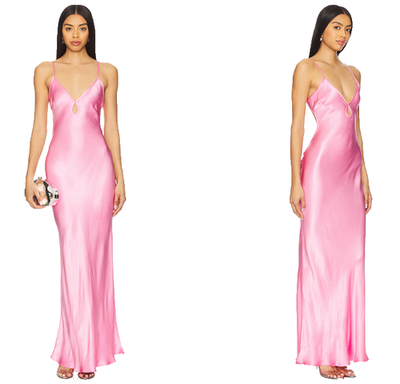 baby blue satin prom dress Bec & Bridge Sania Halter Dress – Alyzz K Boutique main image 1