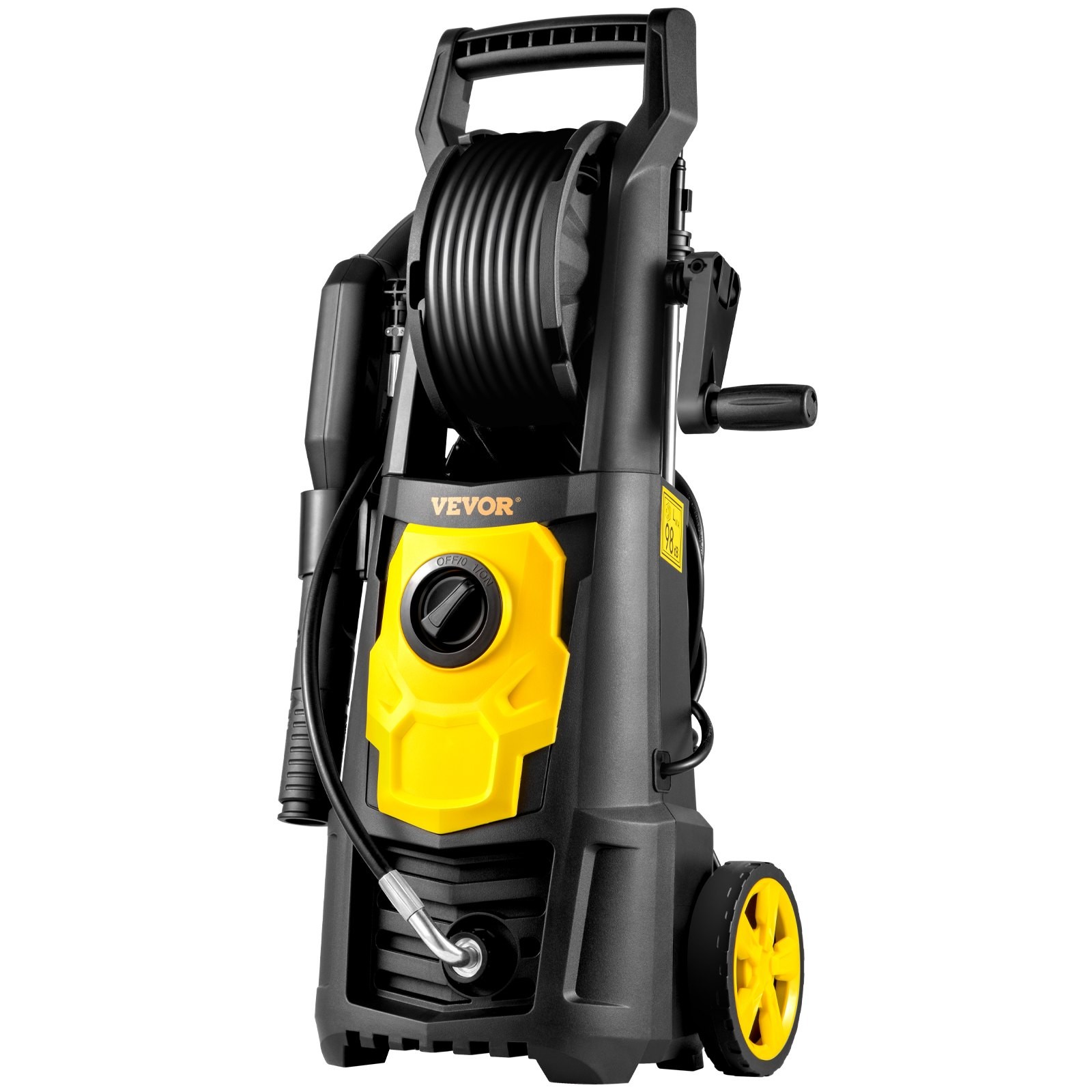 2000 PSI Electric Pressure Washer with 30ft Hose & Foam Cannon, 5 Nozzles