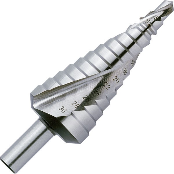 Exact HSS Step Drill With Spiral Flute 6-36mm