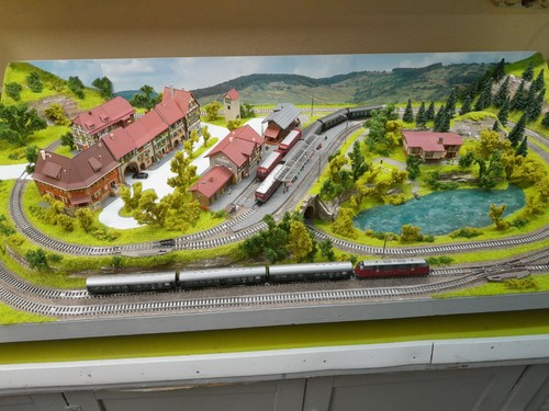 Komplettanlage Spur N Fleischmann Modelleisenbahnanlage (Nr.3626)Lieferung | Condition: Gebraucht