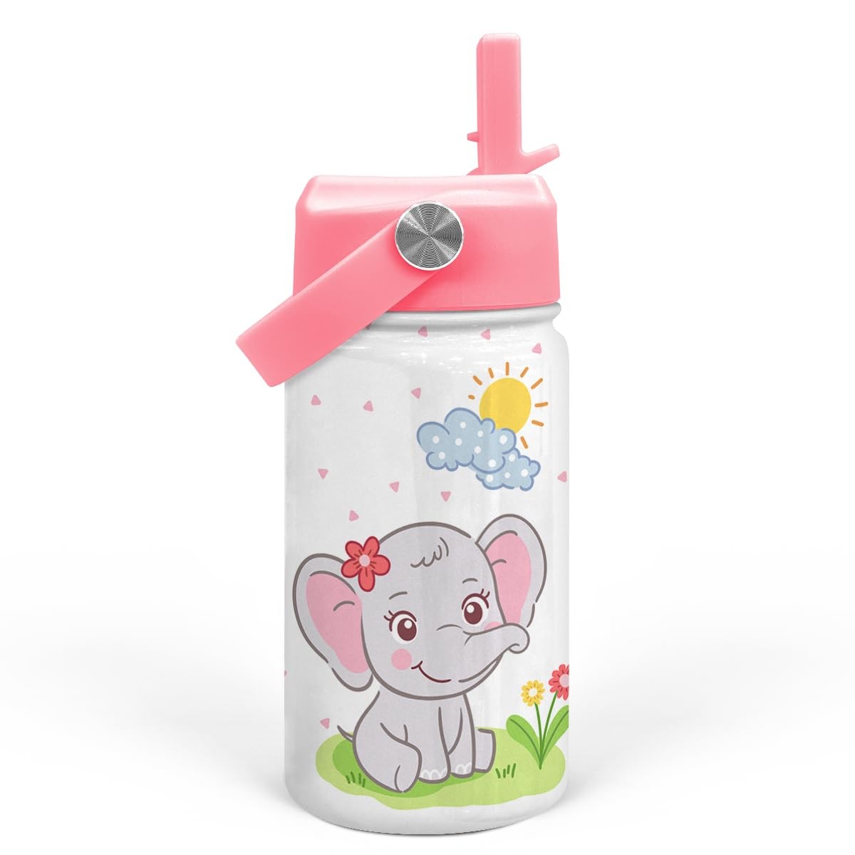 Straw Lid 12oz Insulated Stainless Steel Travel