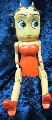 BETTY BOOP PUPPE HOLZPUPPE SPIELZEUG