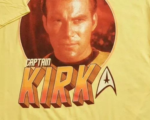 Star Trek William Shatner Captain Kirk Shirt Geek Fuel Exclusive Men's Medium - Picture 3 of 3