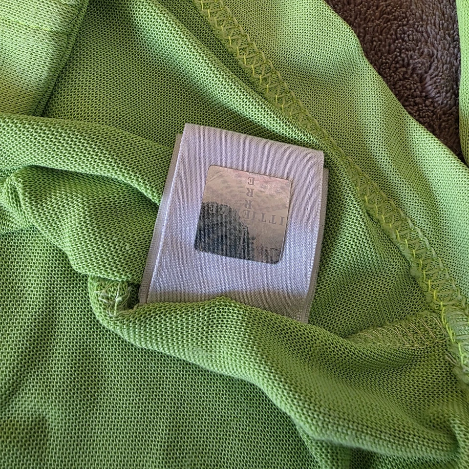 Dolce & Gabbana Jeans Women’s XS Sheer Lime Green Button Blouse Top Italy Y2K - Image 4 of 4