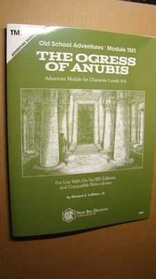 MODULE - THE OGRESS OF ANUBIS *NM/MT 9.8* DUNGEONS DRAGONS OLD SCHOOL