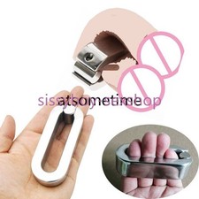 Stainless Steel Metal Male Ball Stretcher Weight Pendant Lockable Binding