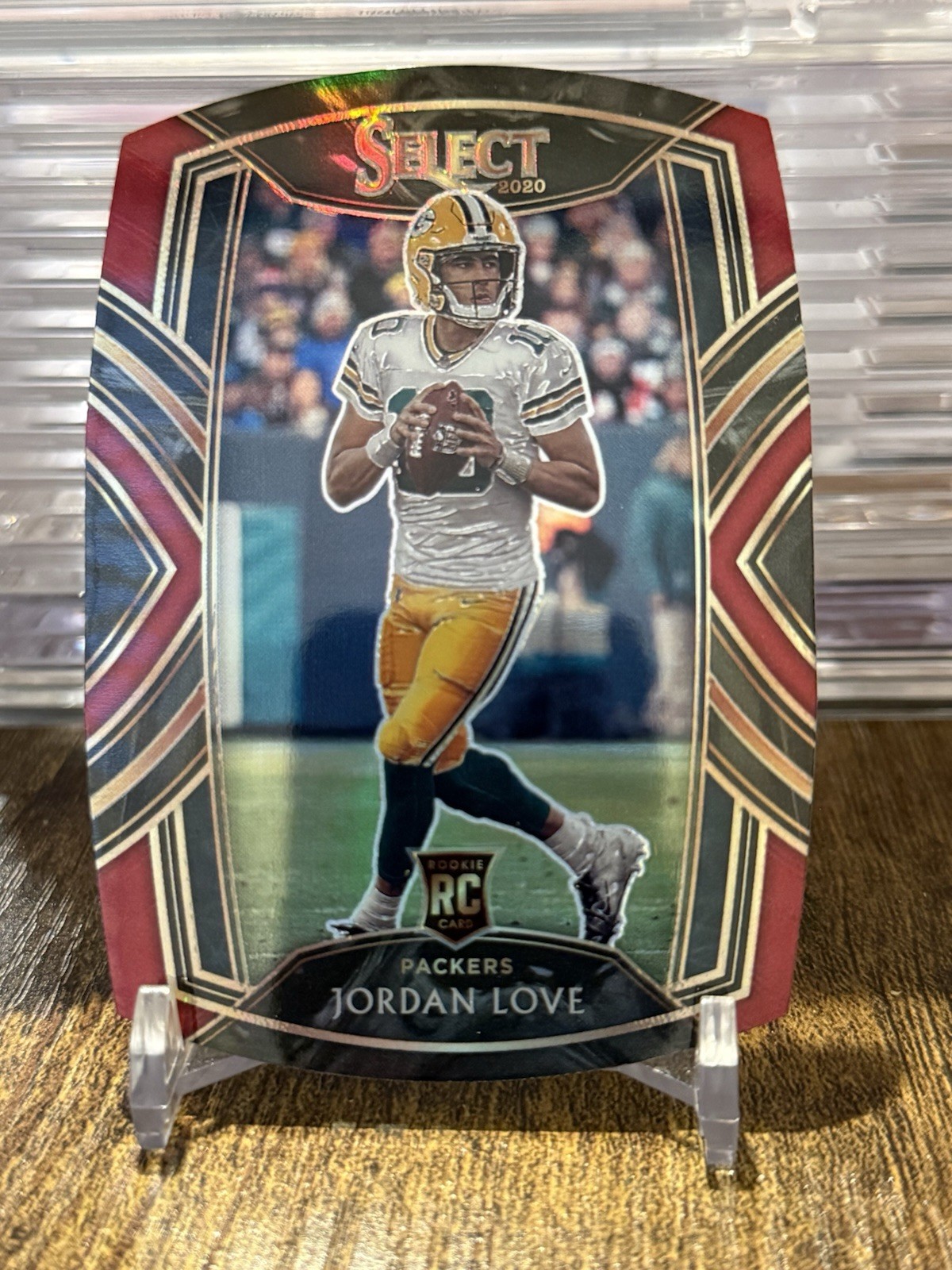 2020 Select Jordan Love RC Maroon Prizm Die Cut Rookie Club #247 Packers