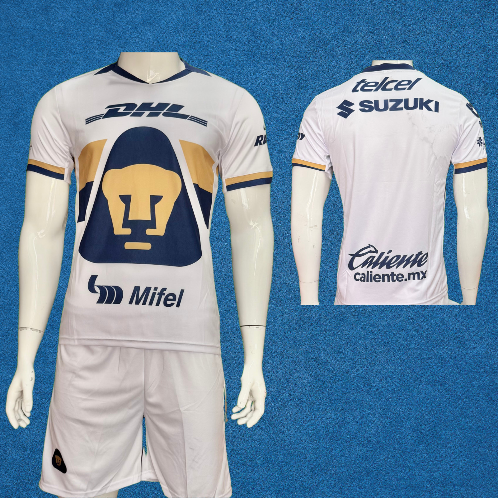 Pumas Home Kit  Soccer Uniforms - 2025-26 XL