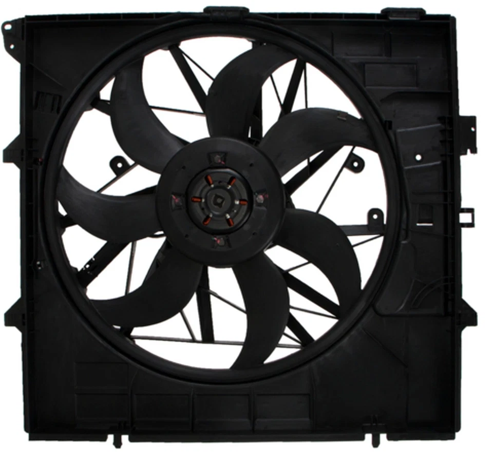 Conjunto de ventilador de refrigeração do motor - conjunto de ventilador de radiador. 76353 serve para 11-12 BMW X3 3.0L-L6 - Imagem 2 de 4