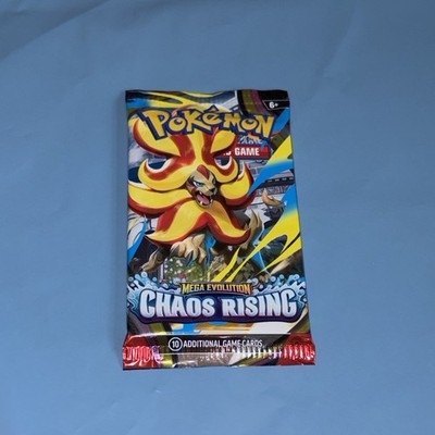 Pokemon Mega Evolution Chaos Rising Booster Pack (10 Karten) Neu und Sealed Pack