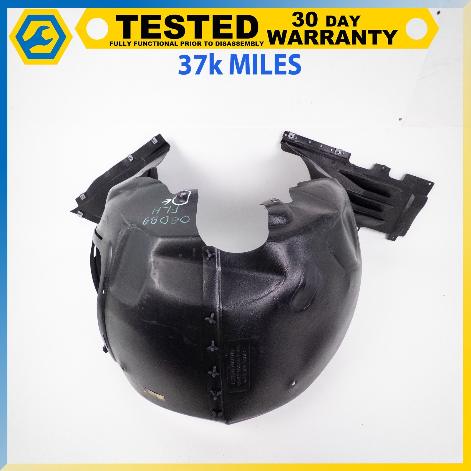 05-12 ASTON MARTIN DB9 DBS FRONT LEFT FENDER LINER SPLASH SHIELD OEM