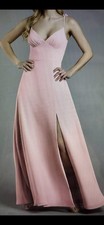 Celebrate DB Studio Chiffon A-Line Dress with Flower Straps - Size 4