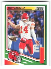 2025 Panini Score Matt Araiza Kansas City Chiefs #288