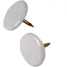 Elegant White Thumb Tacks, 40-Pack - Perfect for Office and Home Organization