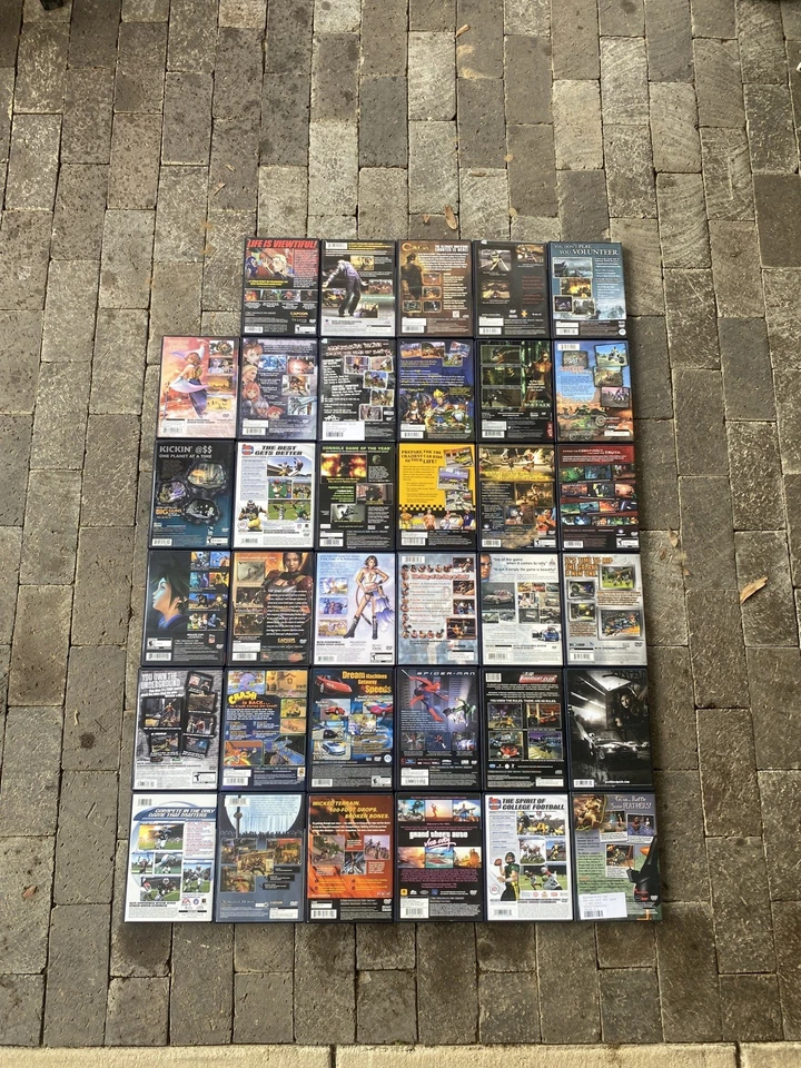 Lot of 52 Sony PlayStation 2 / PlayStation 1 Video Games CIB Tested Collectible  - Image 3 of 4