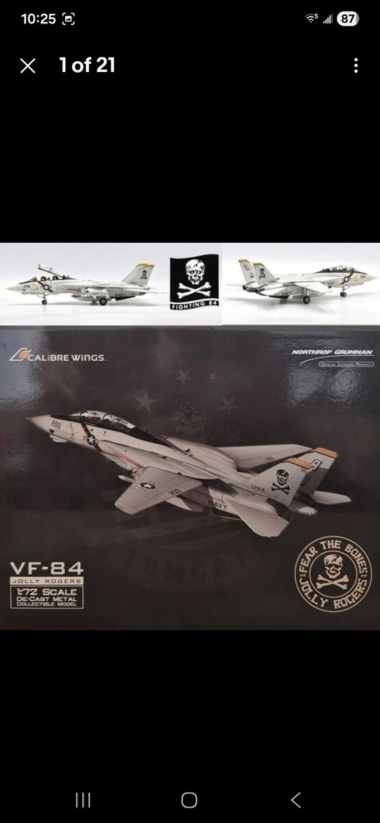 NEW CALIBRE WINGS 1:72 scale F-14A TOMCAT VF-84 JOLLY ROGERS 