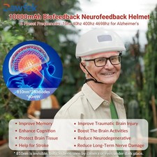 Neuromodulacion Brain Led Red Light Therapy Helmet 40Hz for Parkinson Insomnia