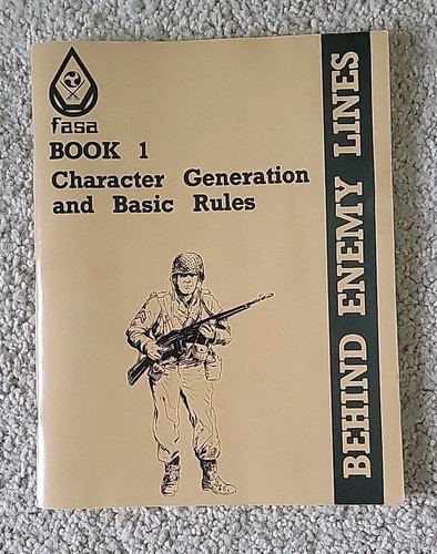 Behind Enemy Lines WWII Role Playing Game RPG Fasa Unpunched Vintage 1982 NICE! - Picture 13 of 24