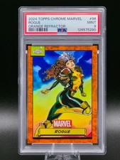 2024 Topps Chrome Marvel ROGUE True Orange Refractor /25 - PSA 9 (Pop 3 no 10's)