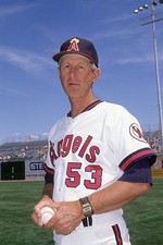 Pitching coach Marcel Lachemann California Angels poses for a phot- Old Photo