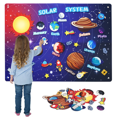 Space Feel Bauernhoftiere Ozean Fuzzy Filz Story Board Set Thema Storytelling