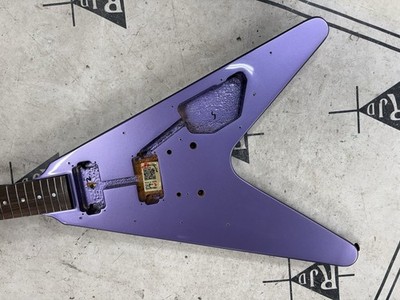 2025 Epiphone Flying V Kirk Hammett Guitar Husk Repaired Purple | eBay