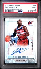 2012 Panini Prizm #81 Shelvin Mack Silver Prizms Rookie RC Auto /25 PSA 9