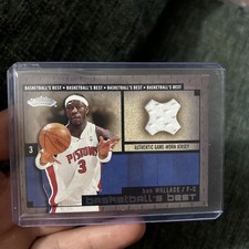Ben Wallace Jer Card 2002-03 Fleer Showcase Basketball's Best Memorabilia #BBM5