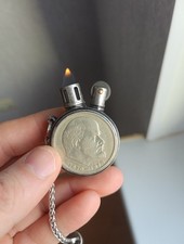 Accendino a benzina stile vintage fatto a mano da un rublo fatto a mano stile steampunk