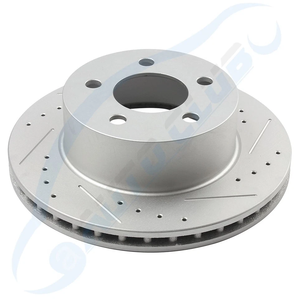 Front Brake Discs Rotors Ceramic Pads Fits Jeep Cherokee Comanche Grand Wrangler - Image 2 of 4