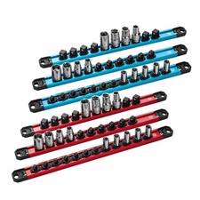 Duratech 14 38 12 Aluminum Alloy Socket Rail W64 Clips Magnetic Organizer Duratech 14 38 12 Aluminum Alloy Socket Rail W64 Clips Magnetic Organizer