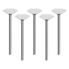 5x Edelkorund-Schleifstift wei&szlig; &Oslash; 13 x 5 mm f&uuml;r Dremel, Proxxon ...