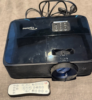 Used Optoma HD243X HD 243X home theater projector 1080p DLP with 3300 lumens