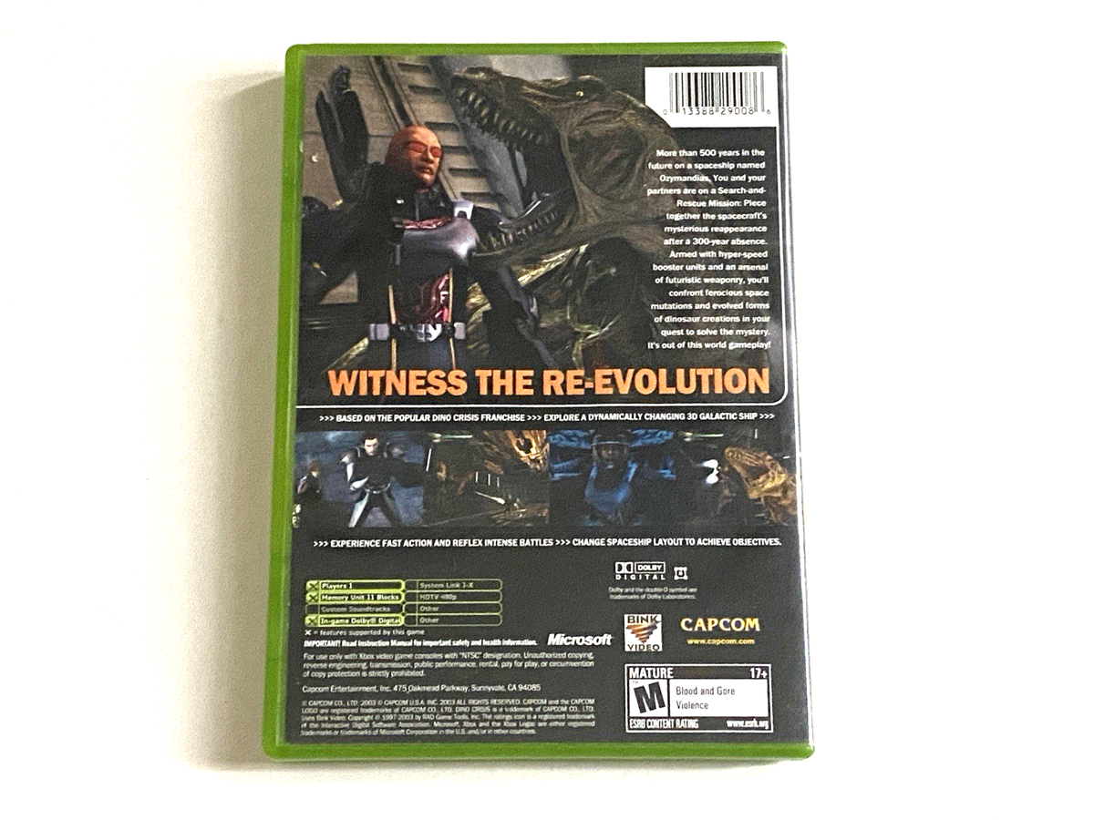 Dino Crisis 3 Microsoft Xbox Game Disc Survival Horror Dinosaur