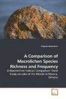 A Comparison Of Macrolichen Species Richness And Frequency Virginia Amundson