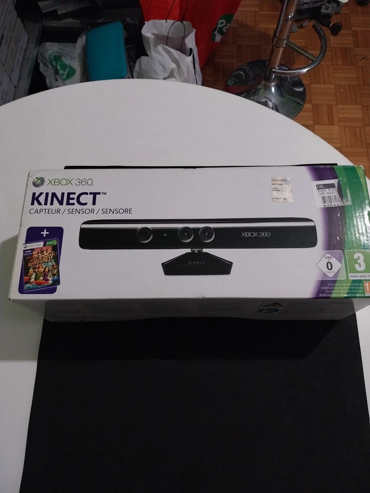 SENSORE KINECT MICROSOFT XBOX 360 XBOX360 PAL MULTI USATO CON GIOCO - Immagine 2 di 4