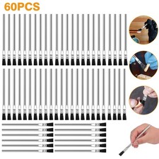 60x Horsehair Acid Brush 6 X 3/8" Flux Brush for Solder Plumbing Glues Touch UPS