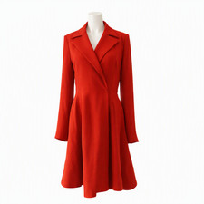 Alice + Olivia Wrap Coat Red Women's Dress