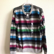 New w/tags Mens Tommy Hilfiger Color Block Designer Sweater Size XL multi stripe