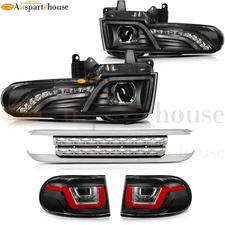 5 Pcs Set For 2007-2015 Toyota FJ Cruiser Headlights Taillights Lamp W/Grilles