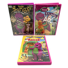 Barney DVD Lot of 3 - Come to Barney's House, Animal ABC's, Songs From The Park